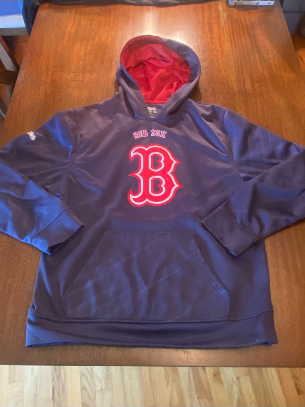 Stitches Boston Red Sox MLB Navy Blue Pullover Hoodie Men’s Size Medium